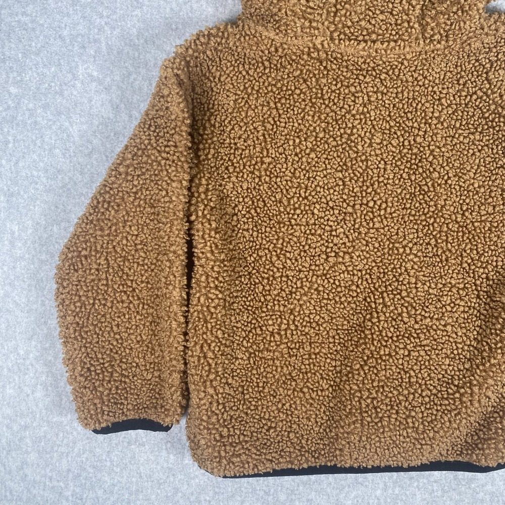 Carhartt Sherpa Fleece Hoodie Toddler 2T Unisex Brown Quarter Zip Pullover - Picture 8 of 15